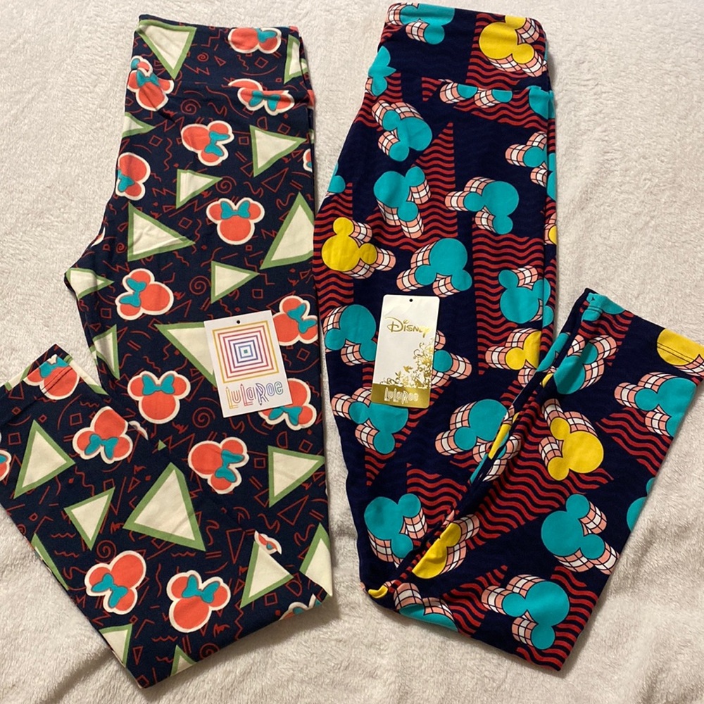 Two(2) NEW Disney LuLaRoe Leggings (OS)